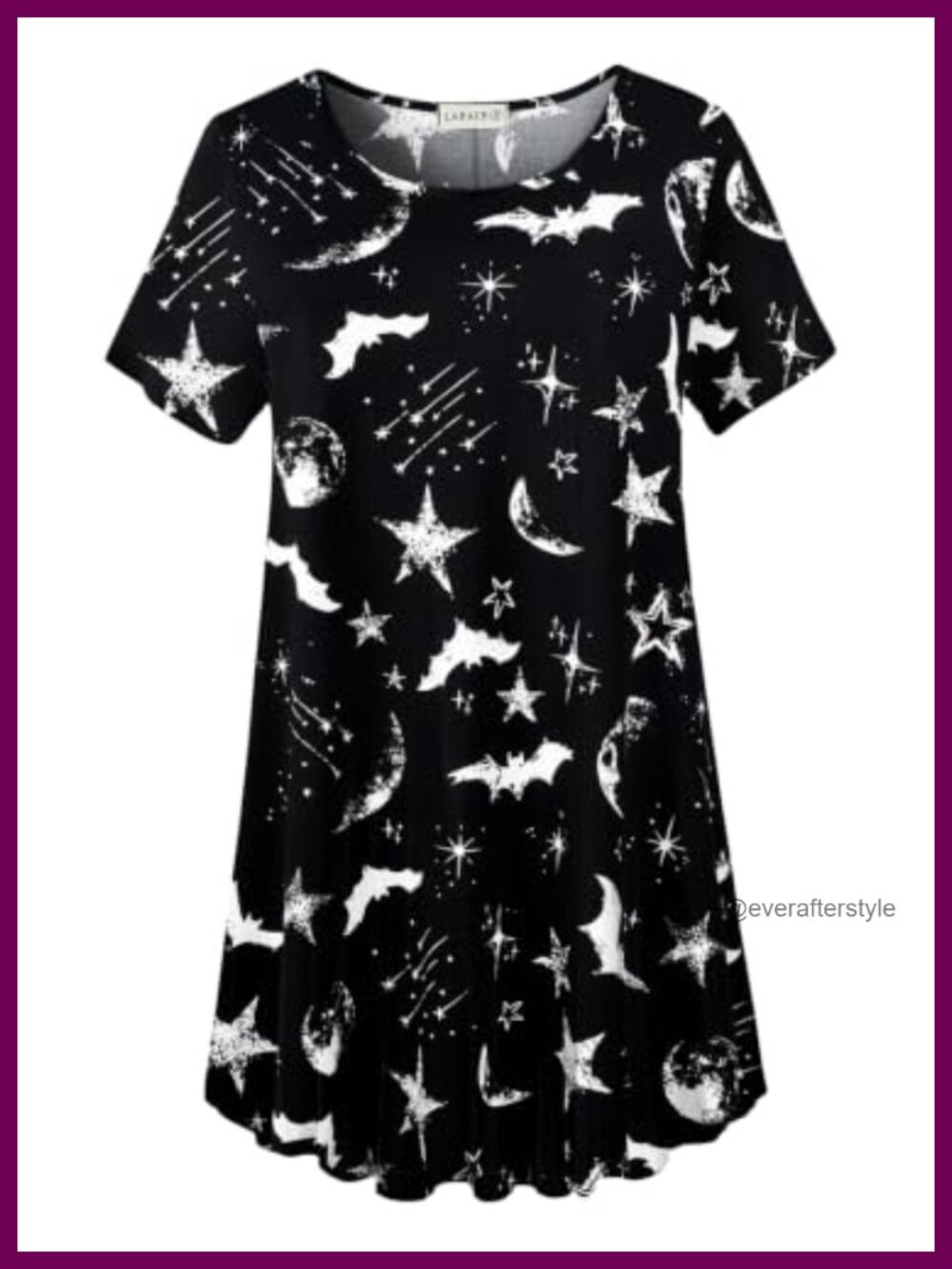 Women's Plus Size Floral Tunic Top Short Sleeve Round Neck Shirt